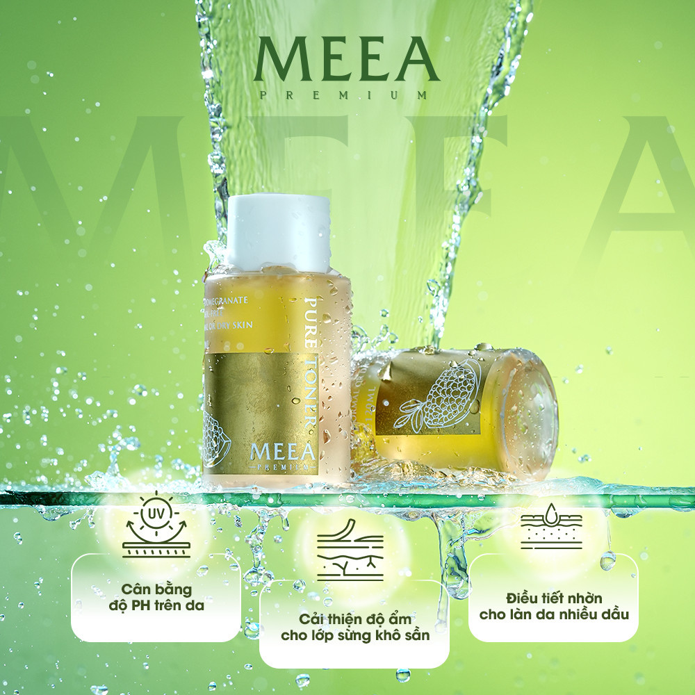 CĂNG BÓNG DA CÙNG NƯỚC THẦN NHÀ MEEA - TONER LỰU ĐỎ