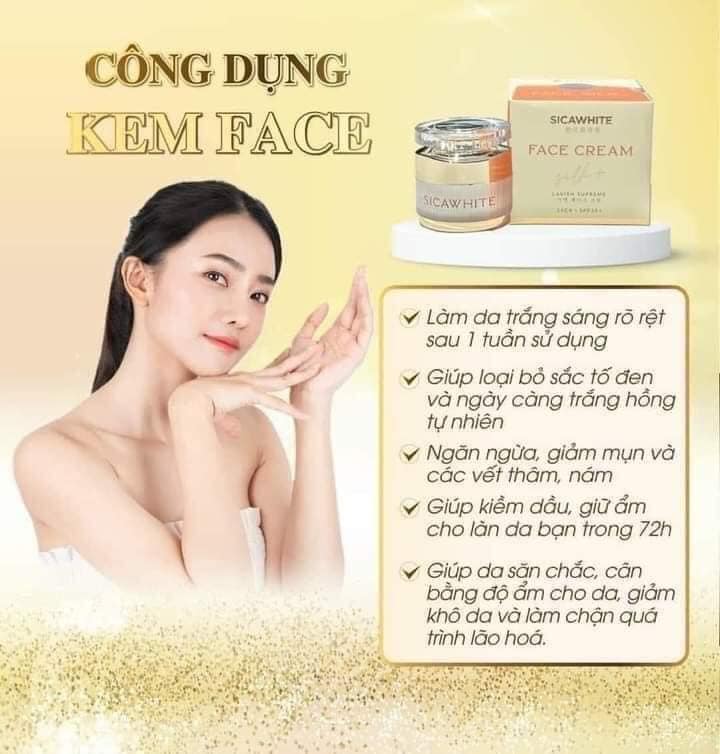 Kem Face Lụa SiCa White không làm bạn thất vọng Kem Face Lụa SiCa White không làm bạn thất vọng