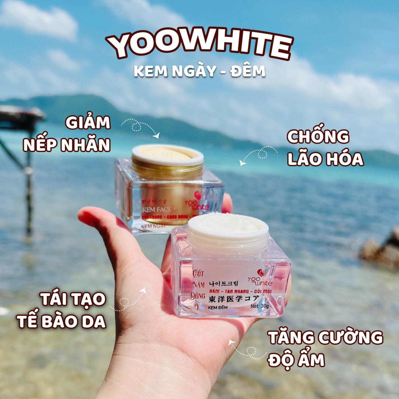 Kem Face cốt nám đông y Yoo White Kem Face cốt nám đông y Yoo White