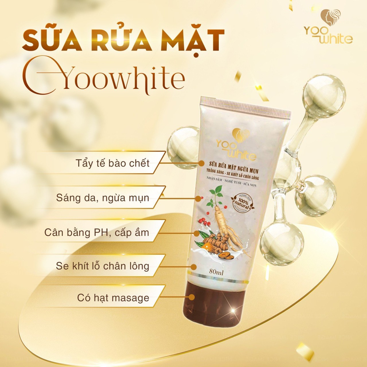 Sữa rửa mặt ngừa mụn Yoo White Sữa rửa mặt ngừa mụn Yoo White