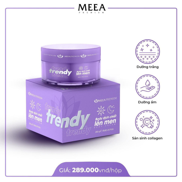 Combo thời thượng nuôi dưỡng làn da hoàn hảo - Kem Body Trendy Meea Origin Dịch Chiết Lên Men Combo thời thượng nuôi dưỡng làn da hoàn hảo - Kem Body Trendy Meea Origin Dịch Chiết Lên Men
