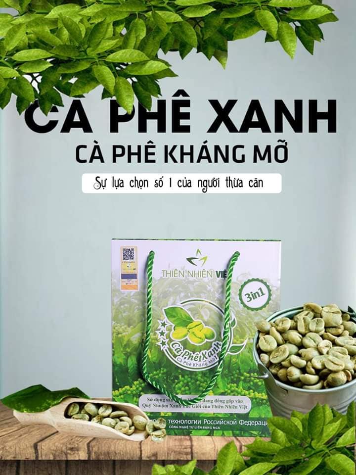Tự tin sử dụng cà phê Xanh chính hãng Thiên Nhiên Việt