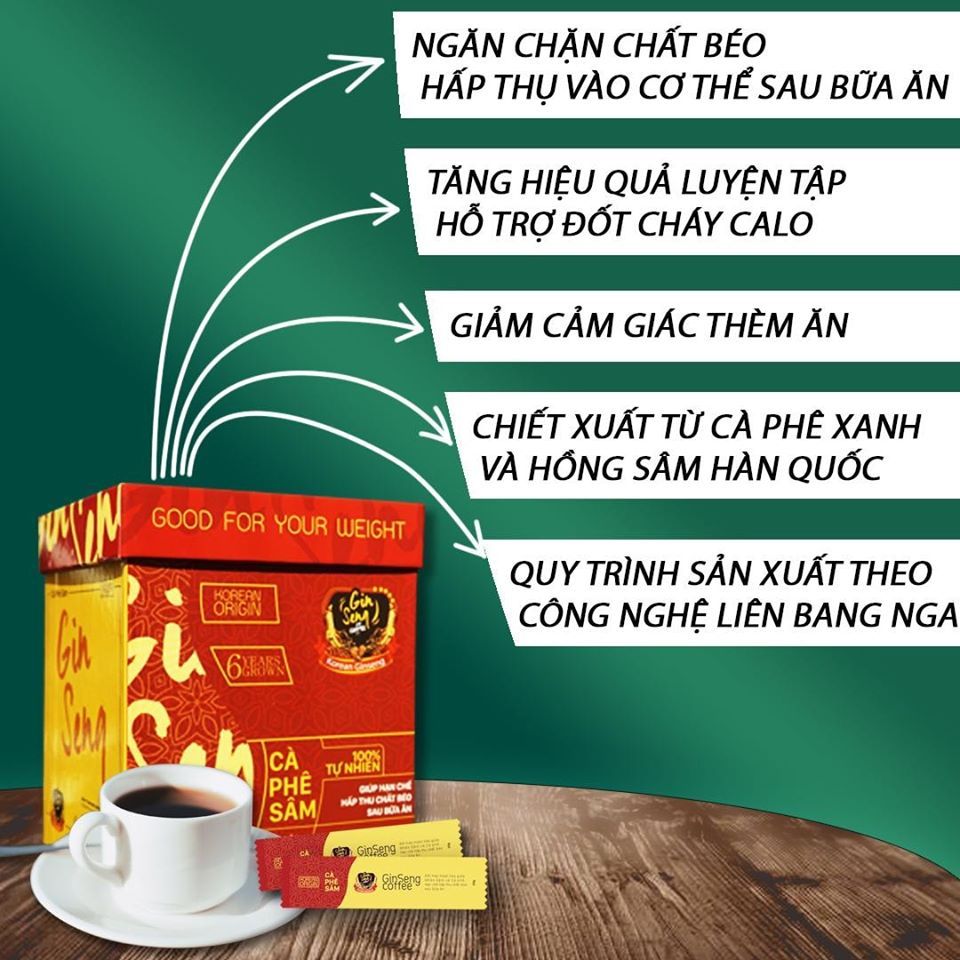 Cà Phê Sâm giảm cân - Món quà thiên nhiên cho vóc dáng của bạn