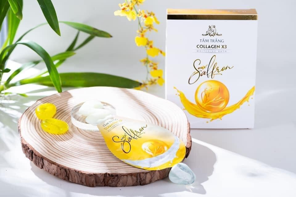 Tắm trắng Collagen X3 Luxury Mix Saffron Đông Anh - Hộp 3 Gói Tắm trắng Collagen X3 Luxury Mix Saffron Đông Anh - Hộp 3 Gói