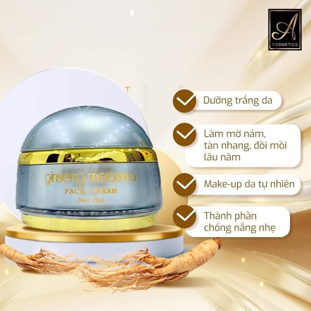 Kem Face Nám Nhân Sâm Ginseng Melasma- A Cosmetics Kem Face Nám Nhân Sâm Ginseng Melasma- A Cosmetics