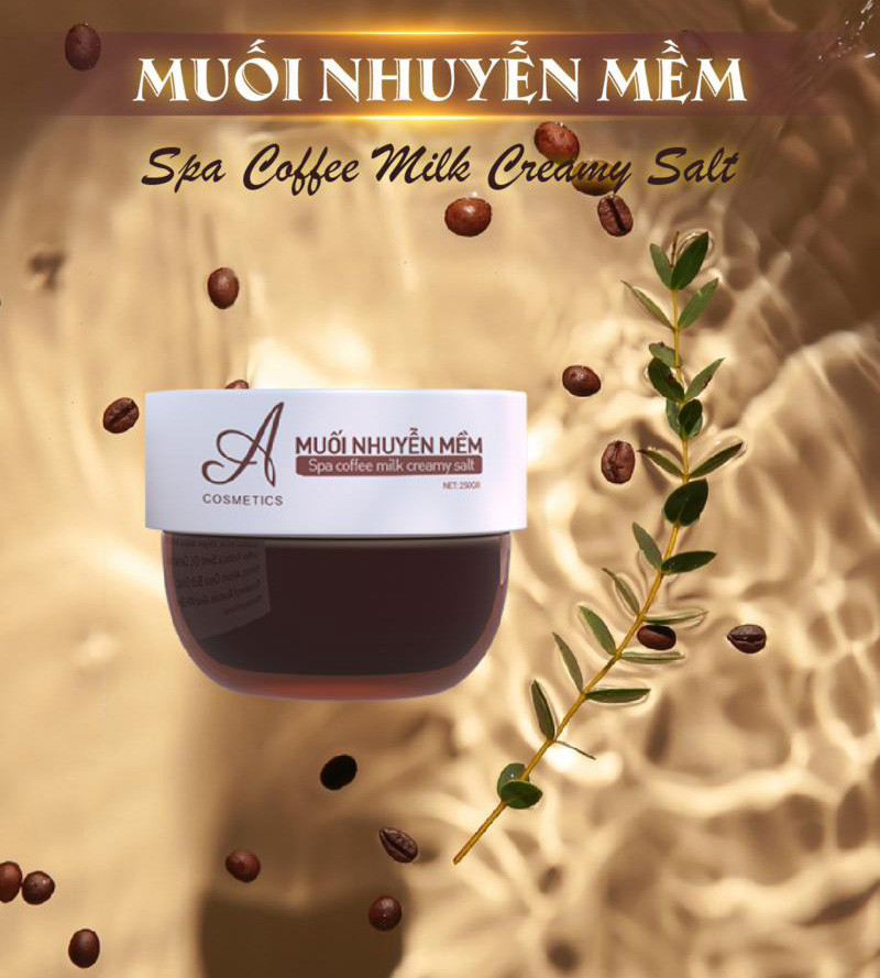 Muối Nhuyễn Mềm – Spa Coffee Milk Creamy Salt - A COMESICS