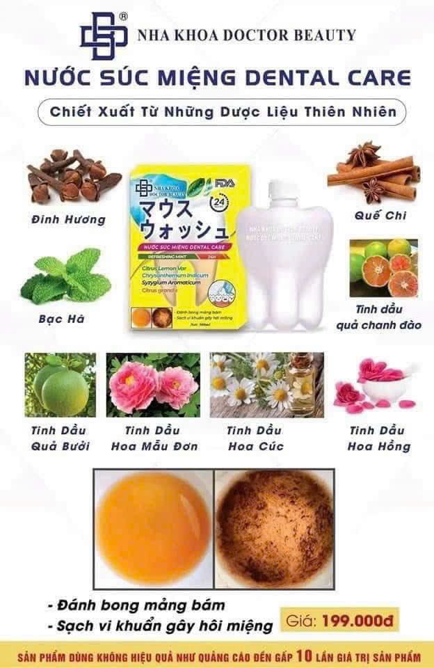 chương trình khuyến mãi cực sốc của nước xúc miệng nha khoa Dental Care chương trình khuyến mãi cực sốc của nước xúc miệng nha khoa Dental Care