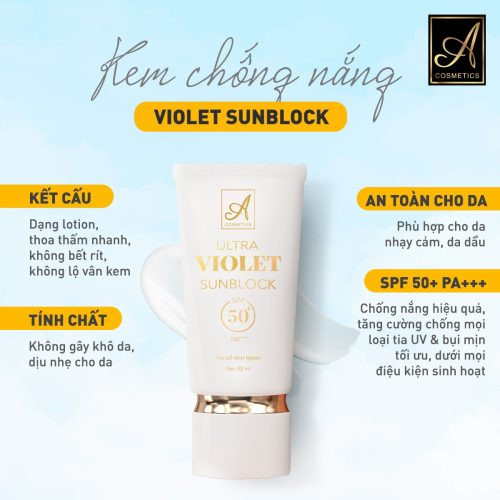 KEM CHỐNG NẮNG ULTRA VIOLET SUNBLOCK – FOR ALL SKIN TYPES KEM CHỐNG NẮNG ULTRA VIOLET SUNBLOCK – FOR ALL SKIN TYPES