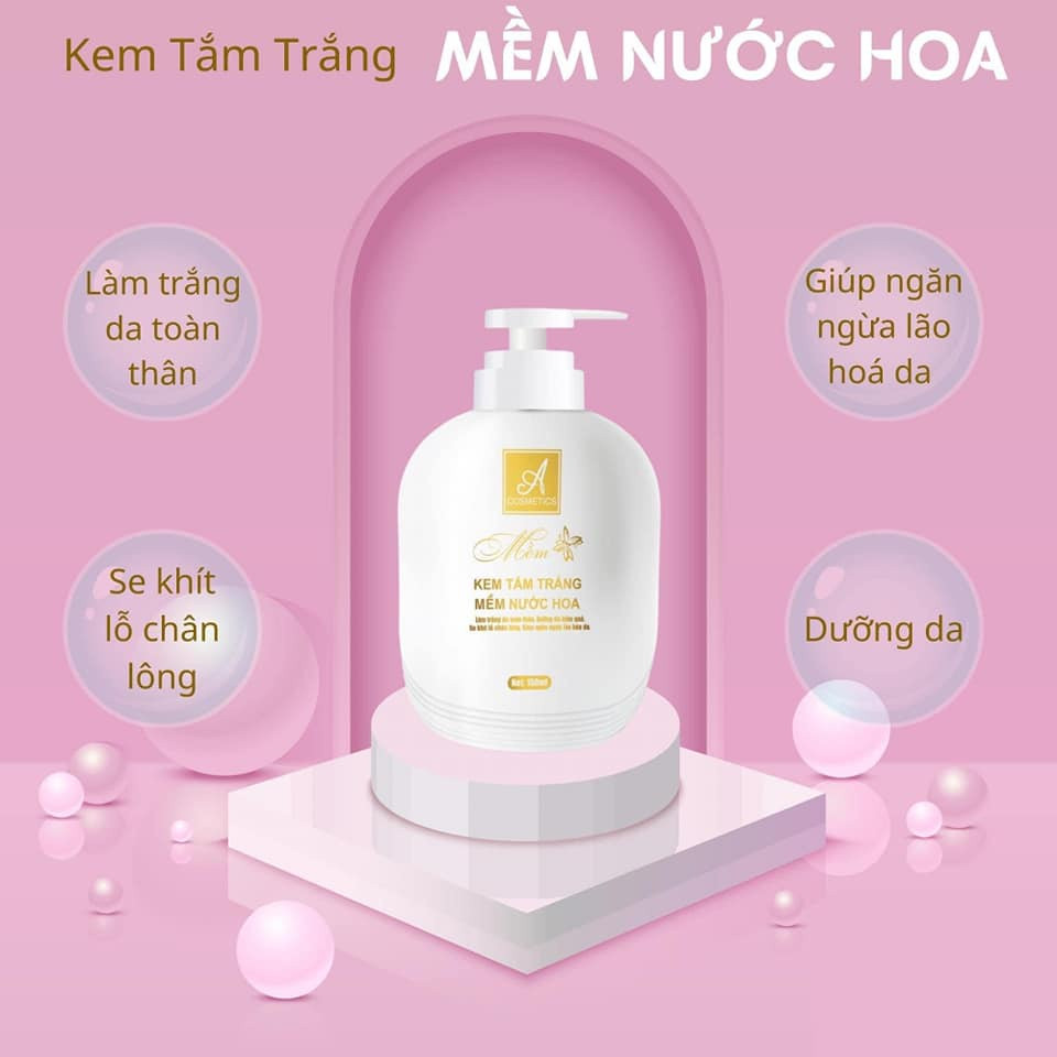 KEM TẮM TRẮNG MỀM NƯỚC HOA - A COMESTICS KEM TẮM TRẮNG MỀM NƯỚC HOA - A COMESTICS