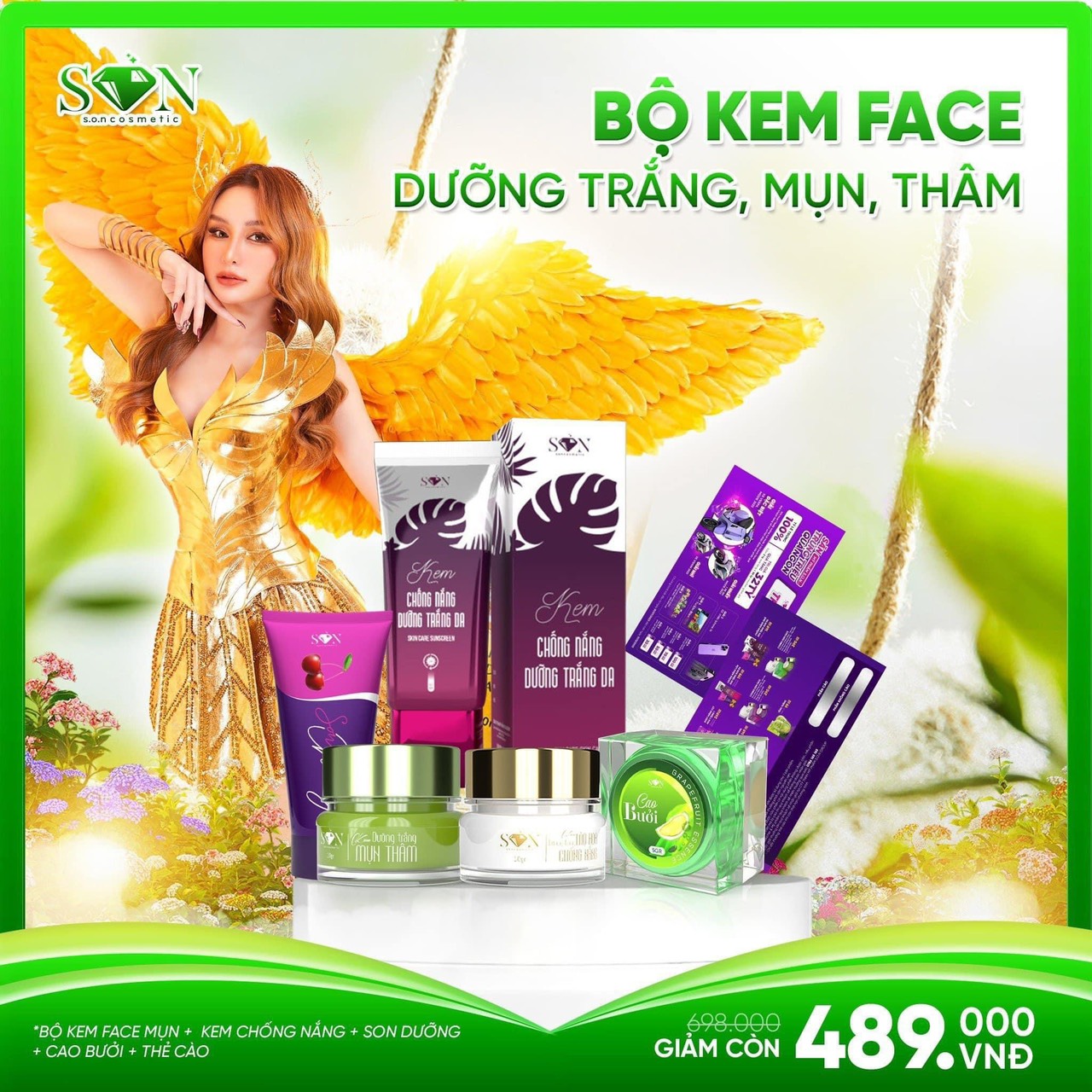 Nhớ thoa combo face trước khi ngủ để có làng da trắng sáng mịn màng hết mụn thâm nám tàng nhang nha các tình yêu