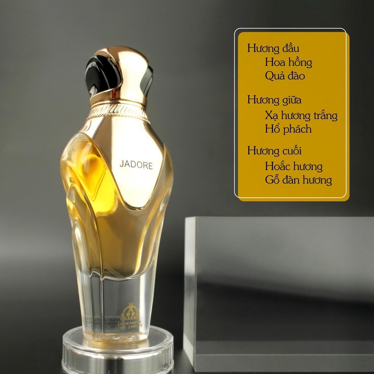 Goodcharme Jadore Mùi hương quyến rũ gợi cảm và đầy lôi cuốn cho phái đẹp Goodcharme Jadore Mùi hương quyến rũ gợi cảm và đầy lôi cuốn cho phái đẹp