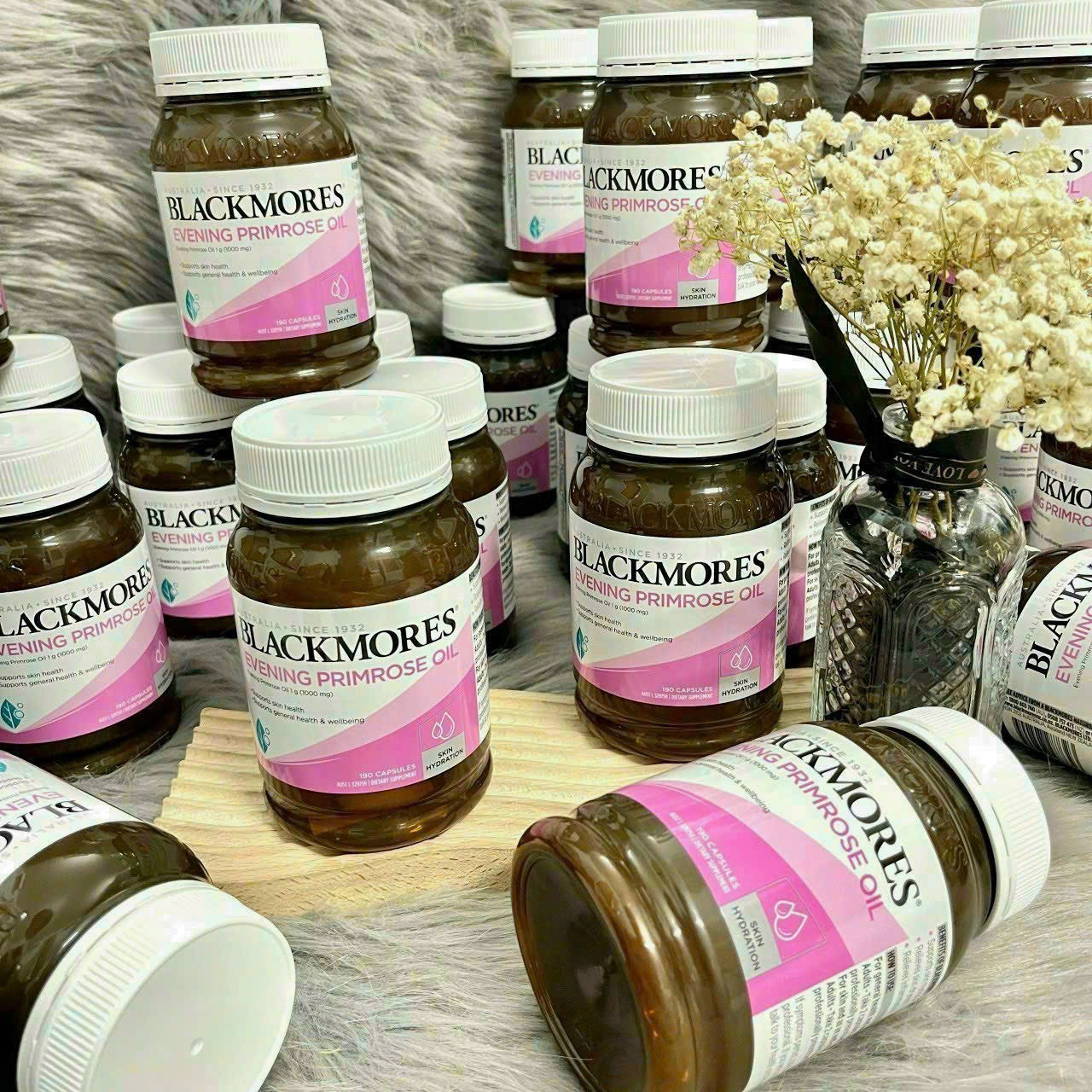 Tinh dầu hoa anh Thảo Blackmores ÚC 190 viên uống cân bằng nội tiết đẹp da thon gọn mẫu mới