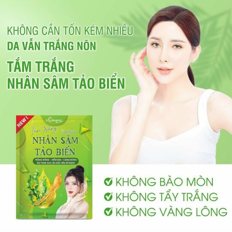 Ủ Trắng Body Nhân Sâm Tảo Biển N Collagen Ủ Trắng Body Nhân Sâm Tảo Biển N Collagen