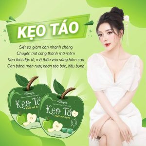 Kẹo Táo Thải Mỡ Bụng N Collagen 15 Viên