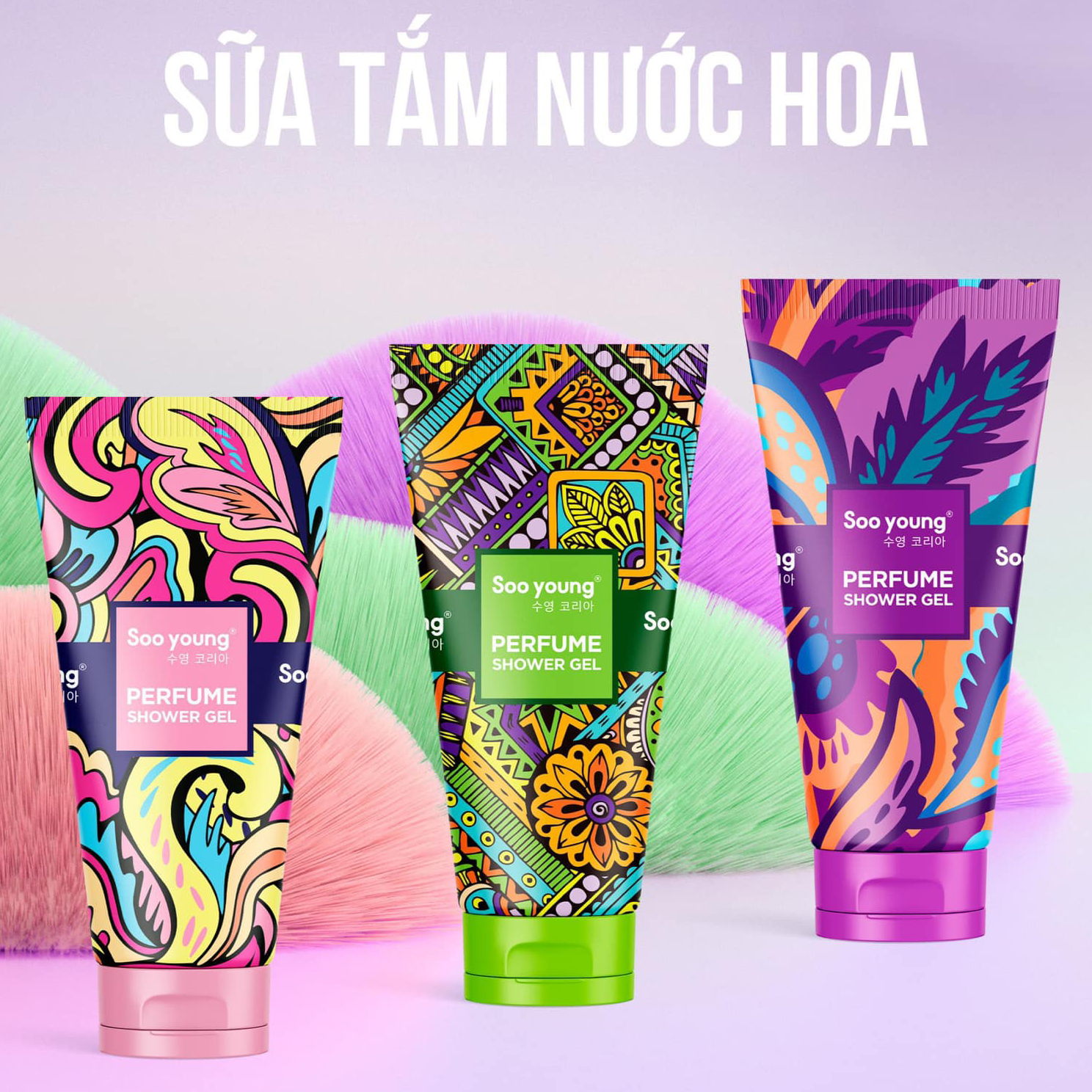 Combo 3 Chai Sữa Tắm Nước Hoa Soo Young Combo 3 Chai Sữa Tắm Nước Hoa Soo Young