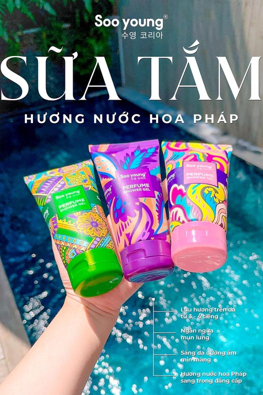 Combo 3 Chai Sữa Tắm Nước Hoa Soo Young Combo 3 Chai Sữa Tắm Nước Hoa Soo Young