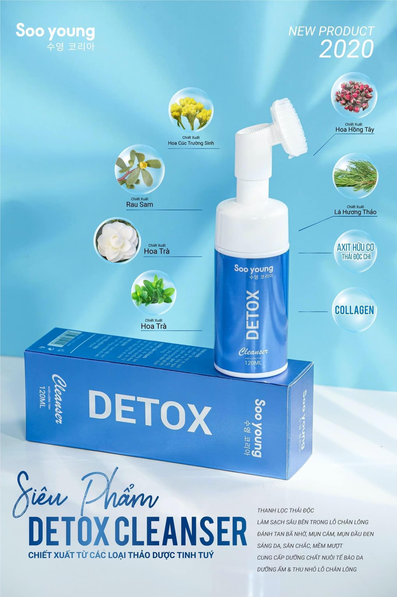 Sữa Rửa Mặt Detox Cleanser Soo Young Sữa Rửa Mặt Detox Cleanser Soo Young