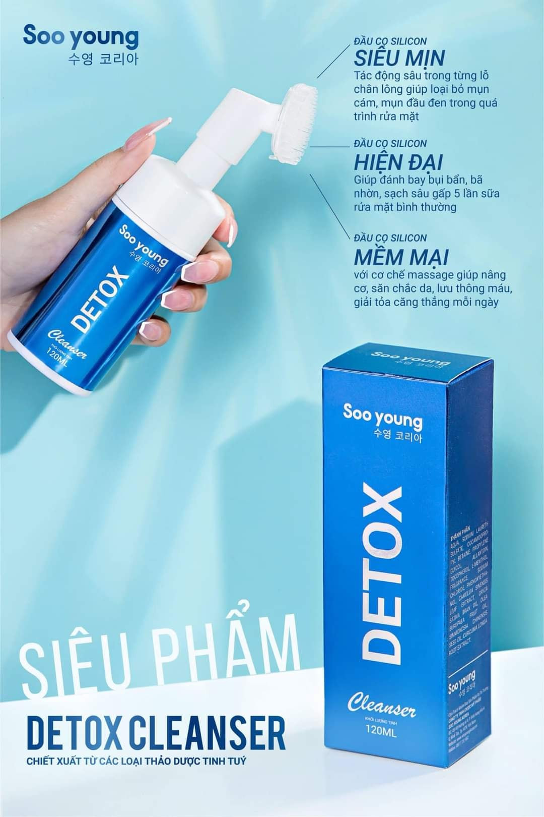 Sữa Rửa Mặt Detox Cleanser Soo Young Sữa Rửa Mặt Detox Cleanser Soo Young