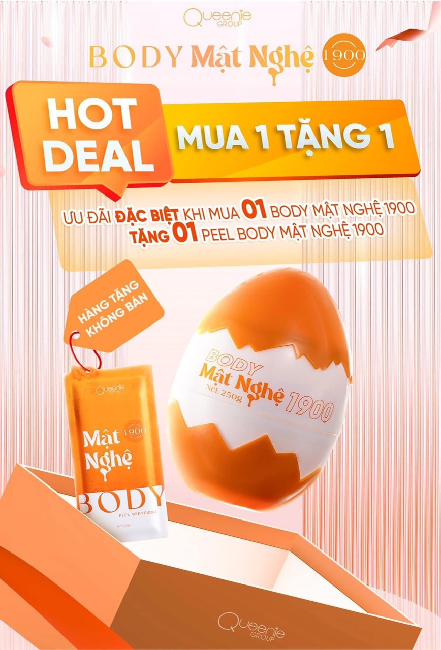 Kem Body Mật Nghệ 1900 siêu phẩm dưỡng trắng da toàn thân Kem Body Mật Nghệ 1900 siêu phẩm dưỡng trắng da toàn thân