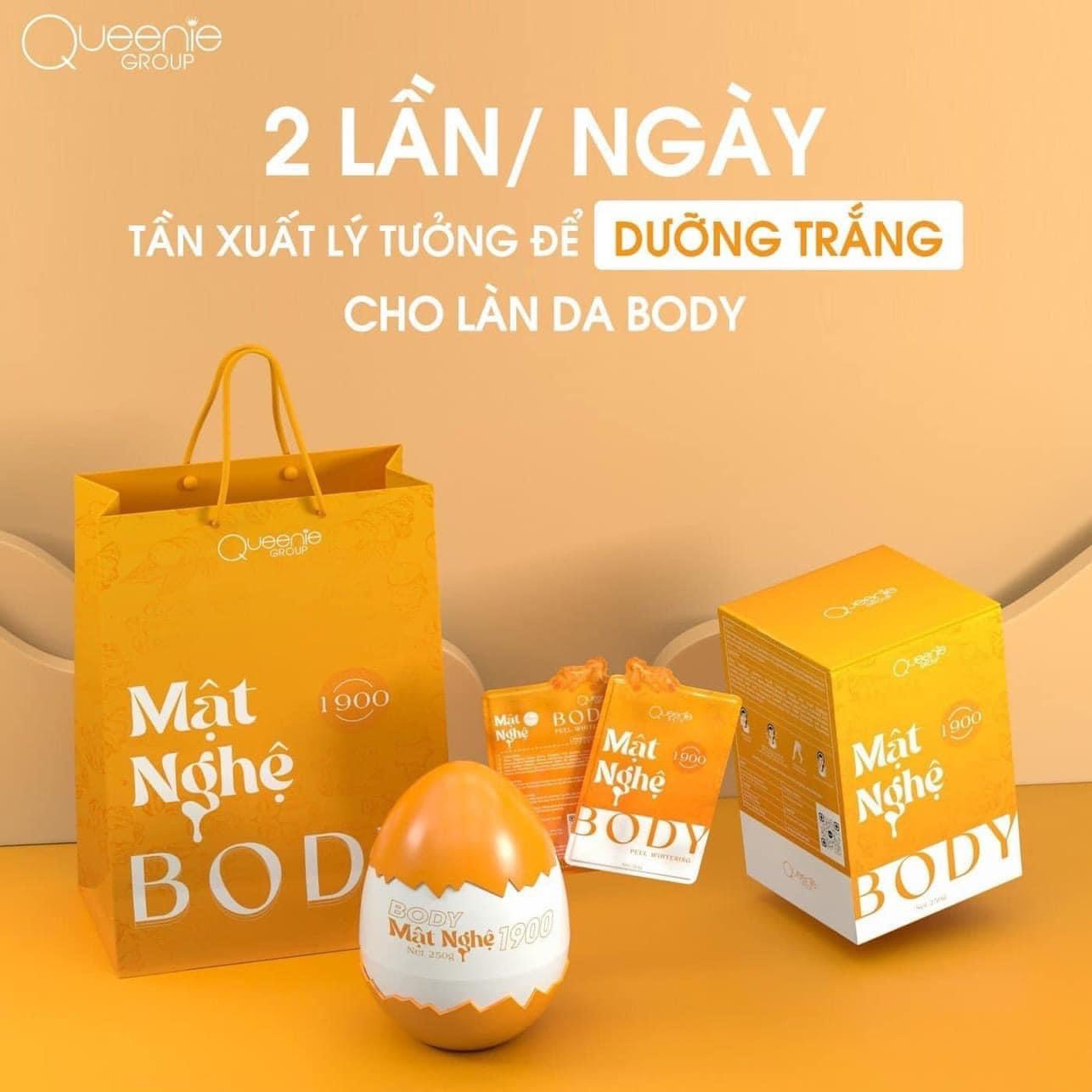 Da tươi sáng trẻ trung rạng rỡ hơn bao giờ hết với gương mặt vàn trong làng mỹ phẩm kem Body Mật Nghệ 1900