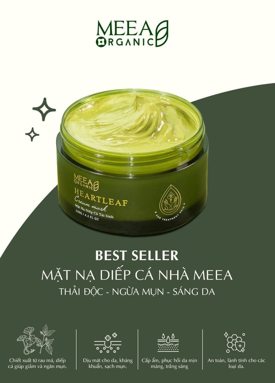 MẶT NẠ DIẾP CÁ MEEA: THẢI ĐỘC, NGỪA MỤN, SÁNG DA MẶT NẠ DIẾP CÁ MEEA: THẢI ĐỘC, NGỪA MỤN, SÁNG DA