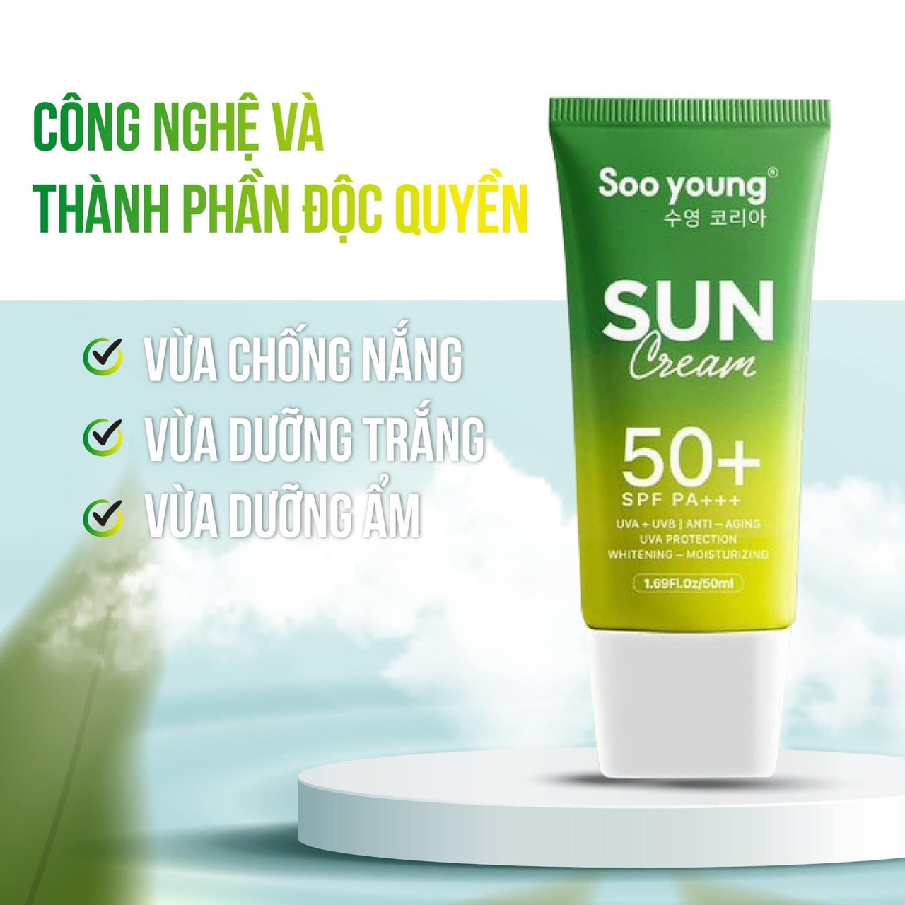 Kem chống nắng Lục Tảo Soo Young Kem chống nắng Lục Tảo Soo Young