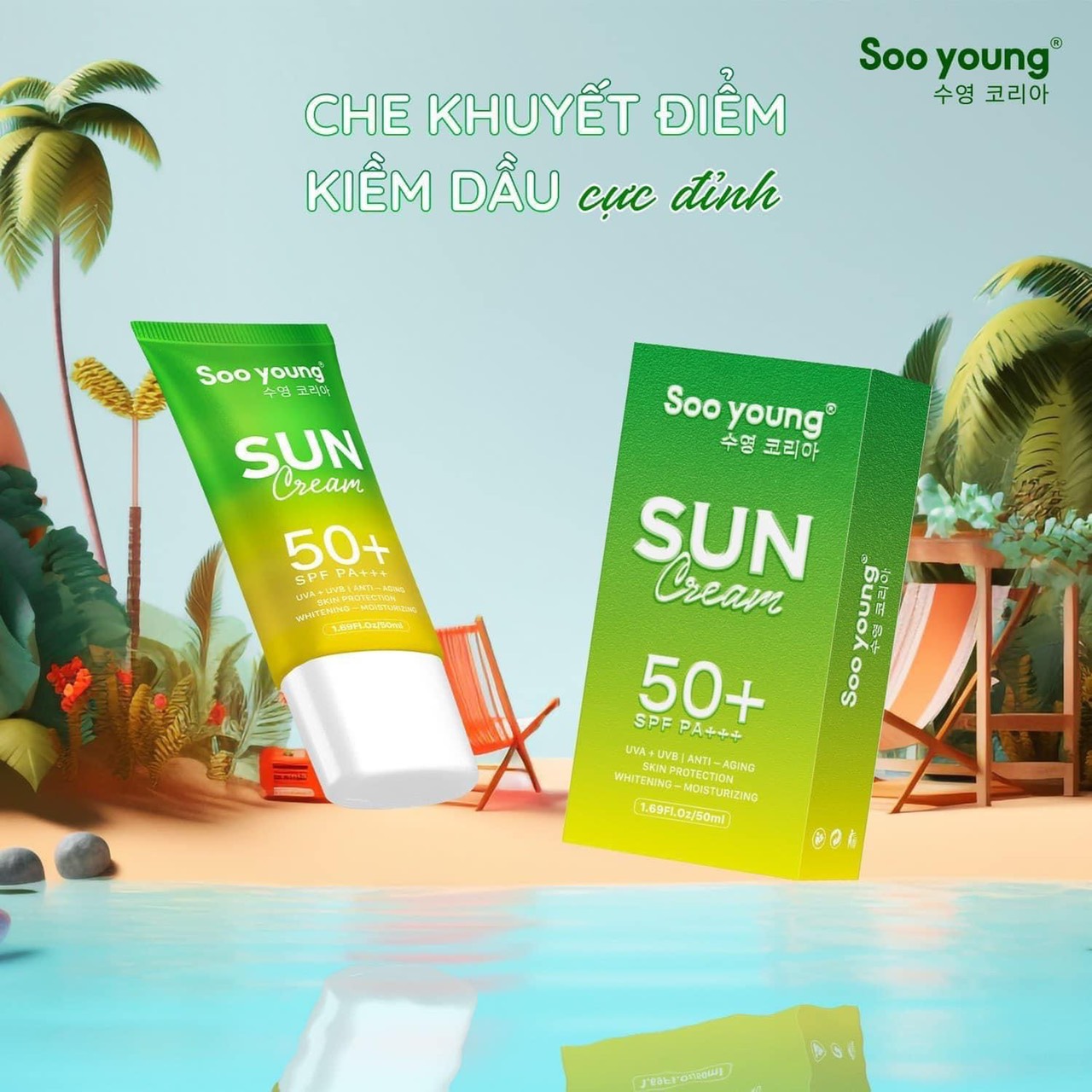 Kem chống nắng Lục Tảo Soo Young Kem chống nắng Lục Tảo Soo Young