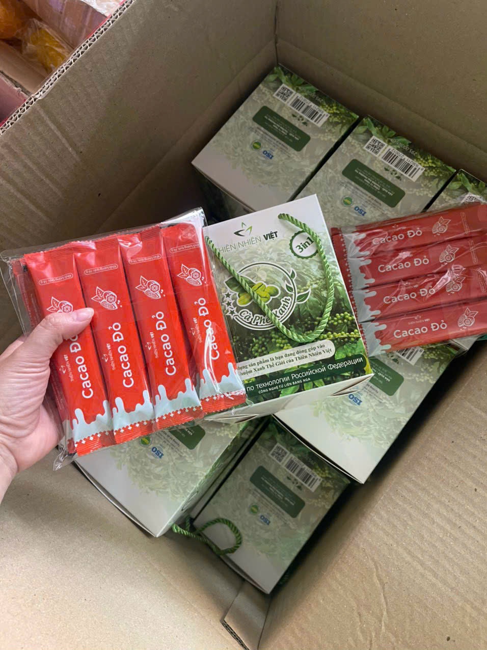 Cafe xanh tặng ca cao, số lượng có hạn