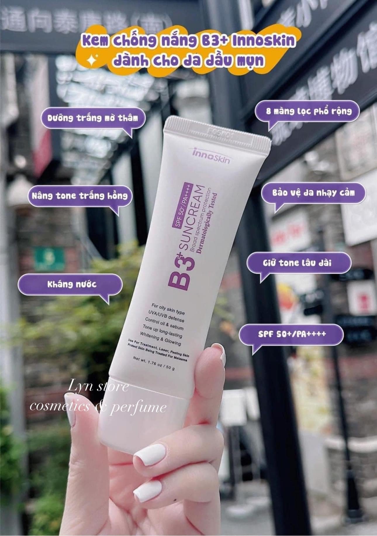 Kem chống nắng B3 InnoSkin on top hot nhất tiktok Kem chống nắng B3 InnoSkin on top hot nhất tiktok