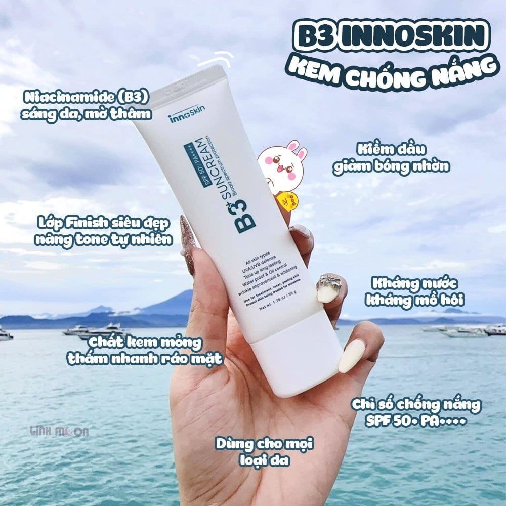 Kem chống nắng B3 InnoSkin em kem chống nắng rất được quan tâm dạo gần đây Kem chống nắng B3 InnoSkin em kem chống nắng rất được quan tâm dạo gần đây