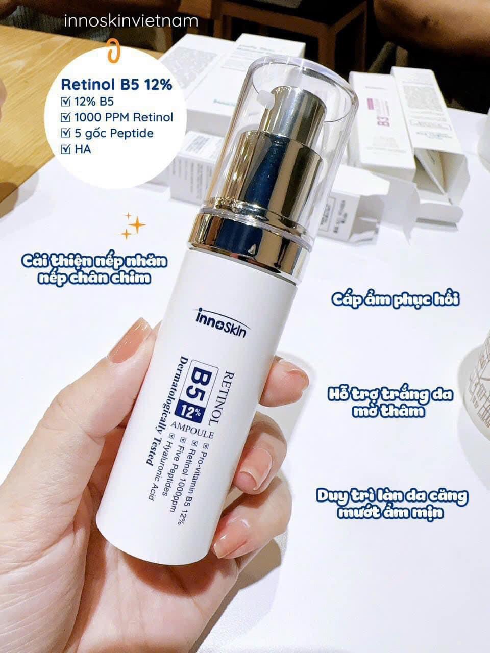 Retinol B5 12% Innoskin không bong tróc Retinol B5 12% Innoskin không bong tróc