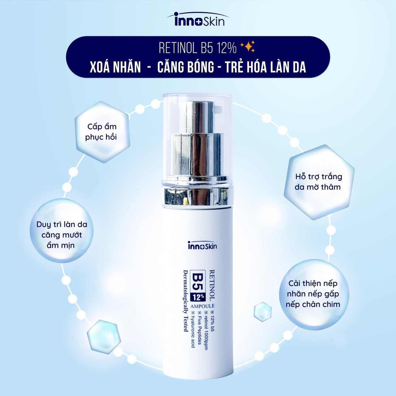 Trộm vía khách nhà em dùng Ampouple retinol B5 nhà Innoskin sau vài tuần mà da tiến bộ nhiều quá Trộm vía khách nhà em dùng Ampouple retinol B5 nhà Innoskin sau vài tuần mà da tiến bộ nhiều quá