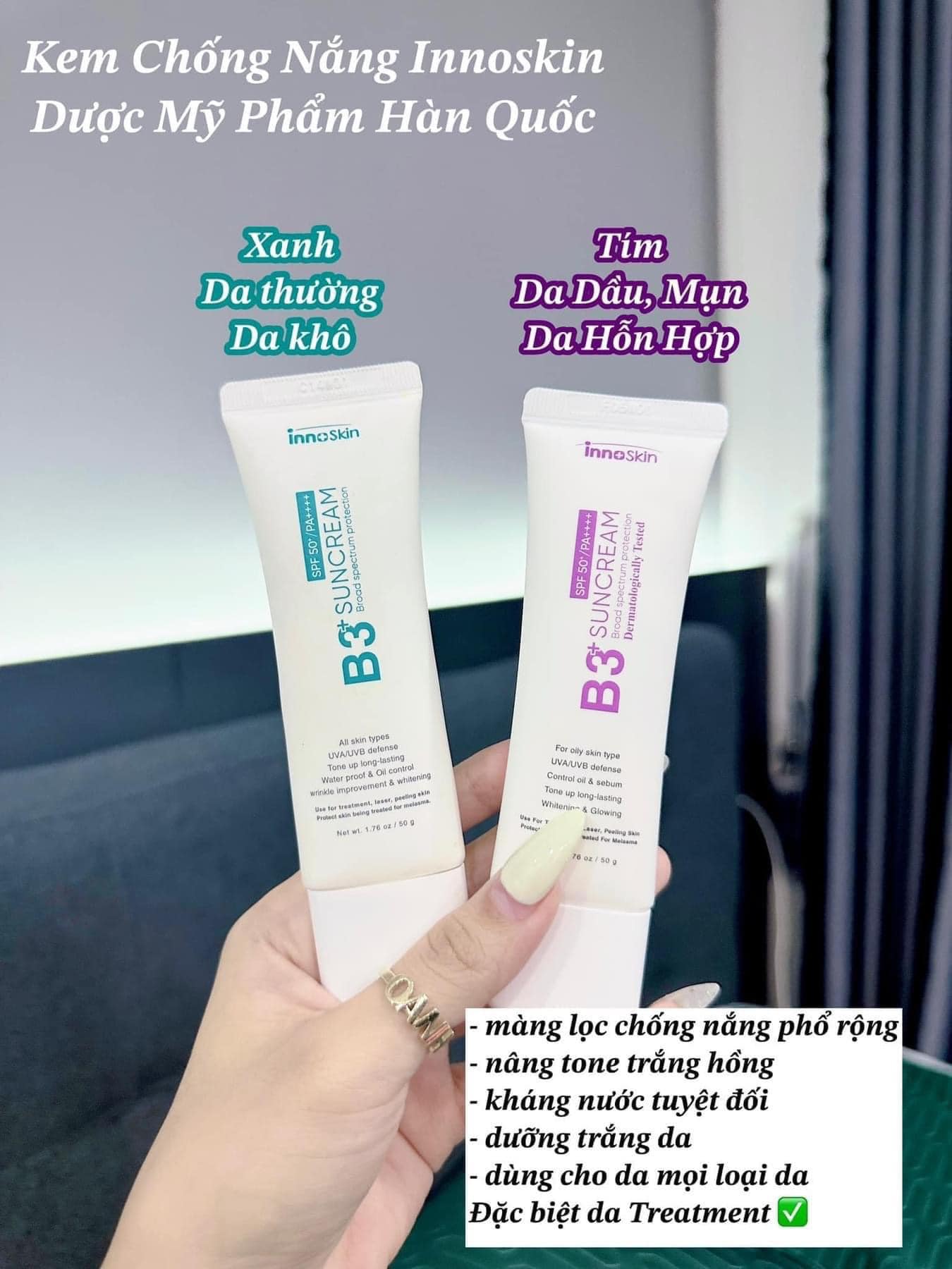 Khách hàng nhà em cũng đến phải lập hội nghiệm kem chống nắng B3 Innoskin mất thôi chị em ơi Khách hàng nhà em cũng đến phải lập hội nghiệm kem chống nắng B3 Innoskin mất thôi chị em ơi