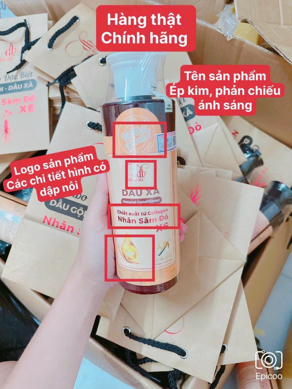 Trên thị trường đã xuất hiện hàng giả của bộ cốt gội bồ kết Nhân Sâm Đỏ nhà Dr DiHi Trên thị trường đã xuất hiện hàng giả của bộ cốt gội bồ kết Nhân Sâm Đỏ nhà Dr DiHi