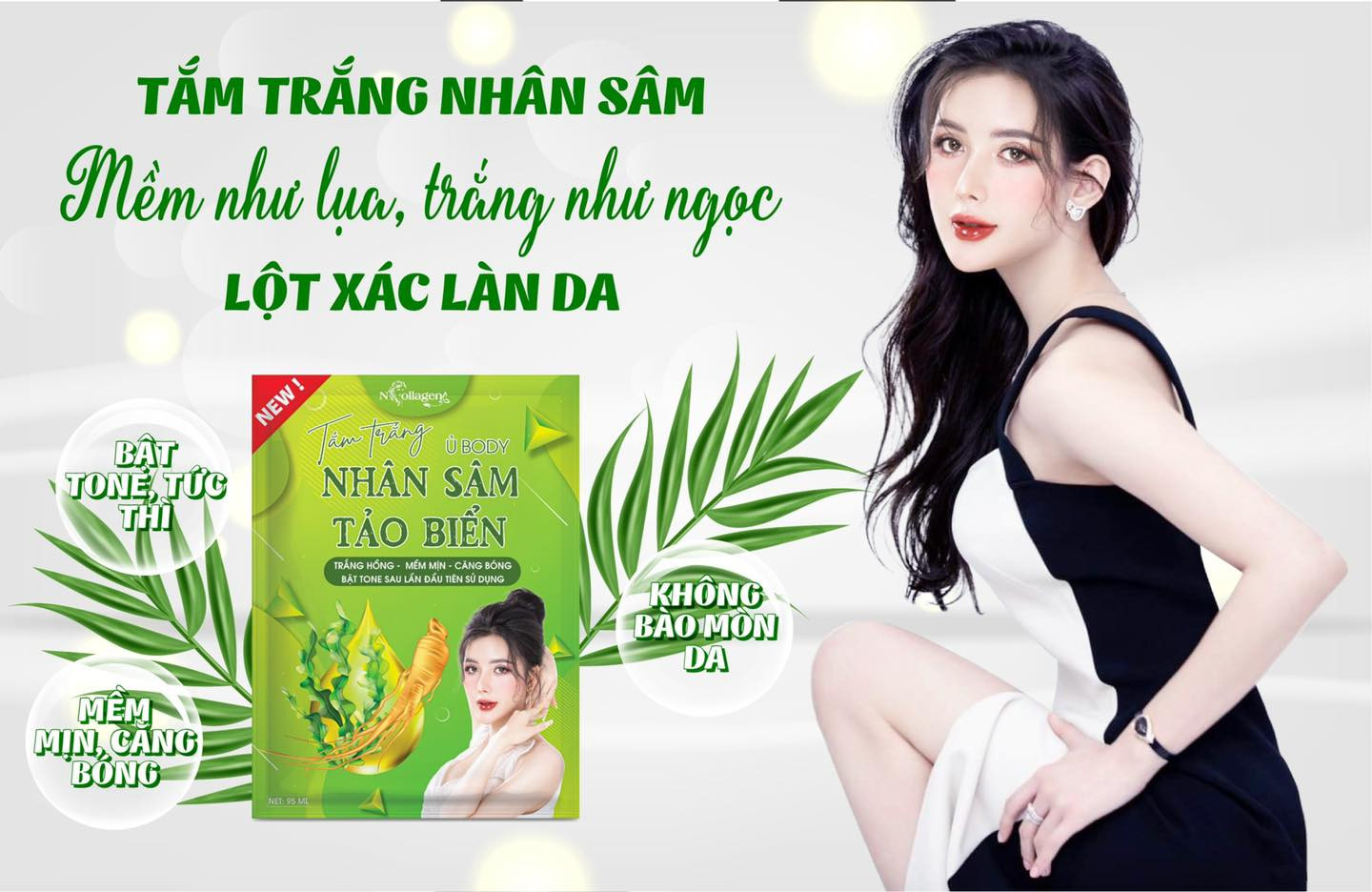 BÍ QUYẾT SỞ HỮU LÀN DA BODY TR.ẮNG MỊN NHƯ EM BÉ VỚI SET TẮM TR.ẮNG NHÂN SÂM TẢO BIỂN BÍ QUYẾT SỞ HỮU LÀN DA BODY TR.ẮNG MỊN NHƯ EM BÉ VỚI SET TẮM TR.ẮNG NHÂN SÂM TẢO BIỂN