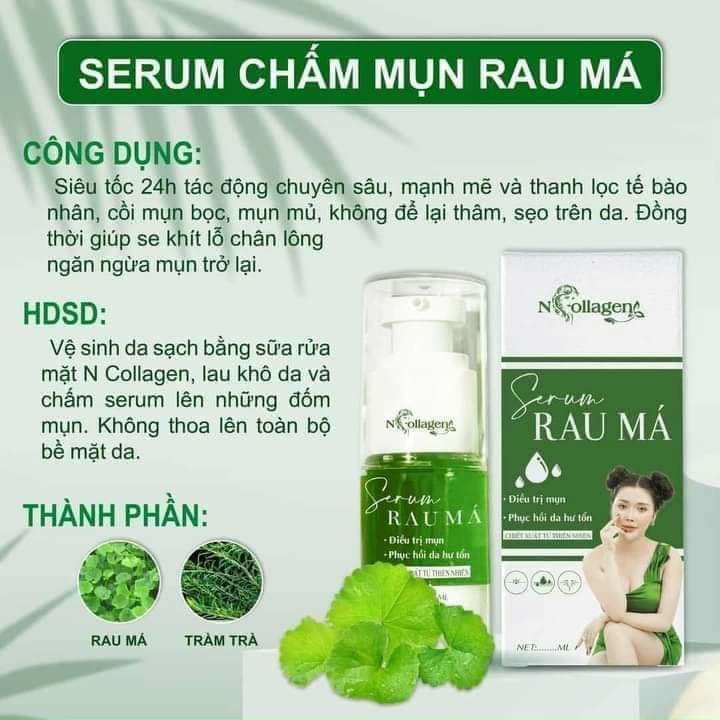 Serum Chấm Mụn Rau Má N Collagen Serum Chấm Mụn Rau Má N Collagen
