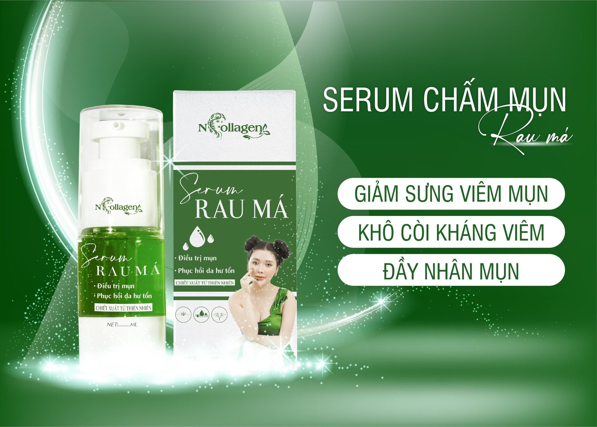 Serum Chấm Mụn Rau Má N Collagen Serum Chấm Mụn Rau Má N Collagen