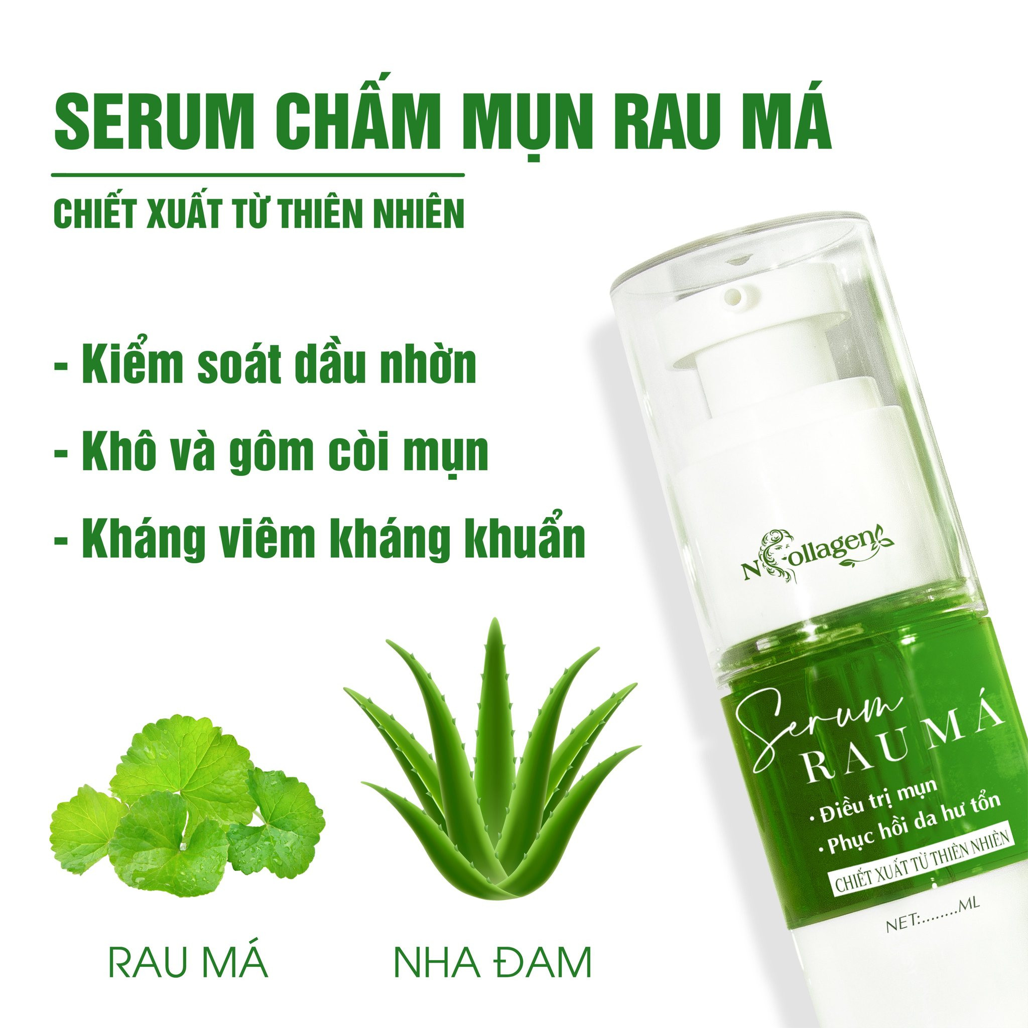 Serum Chấm Mụn Rau Má N Collagen Serum Chấm Mụn Rau Má N Collagen