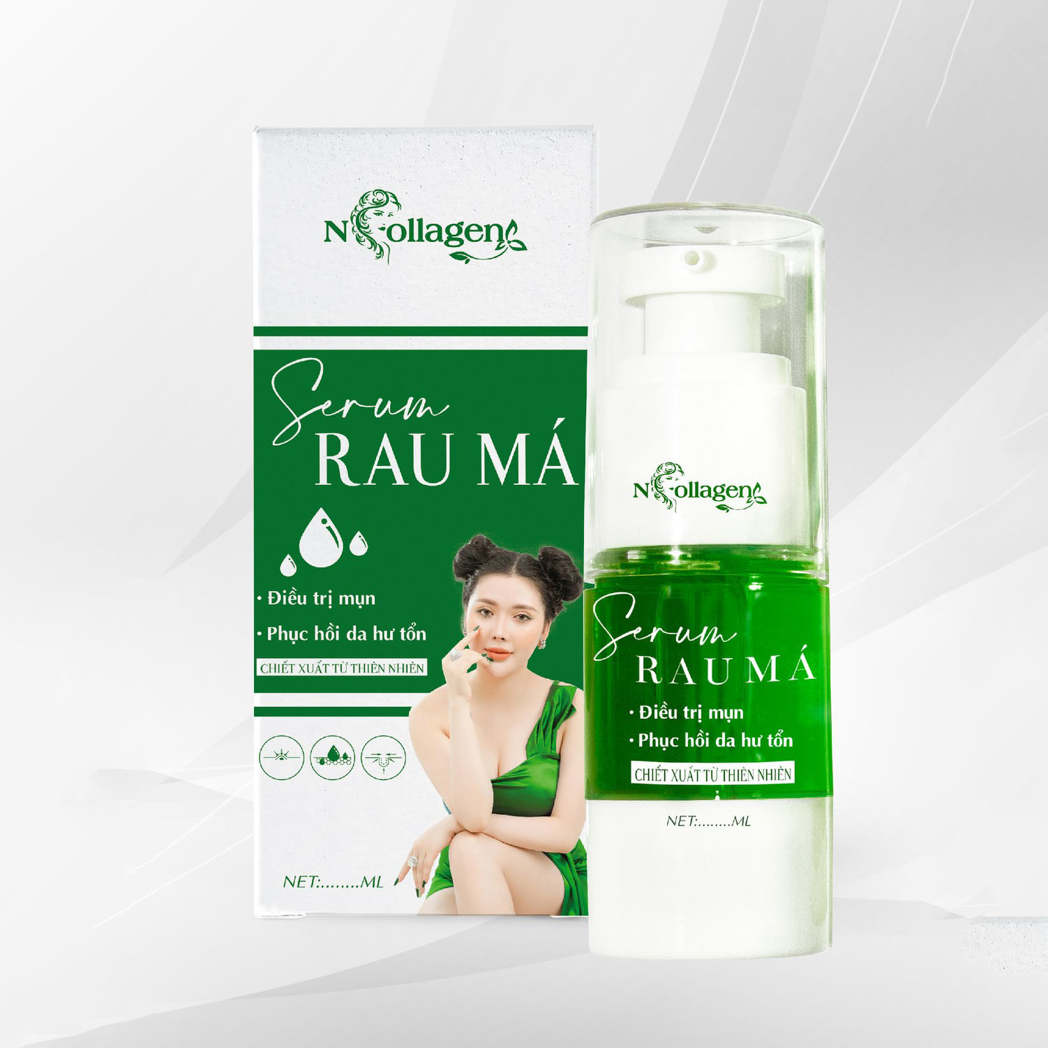 Serum Chấm Mụn Rau Má N Collagen