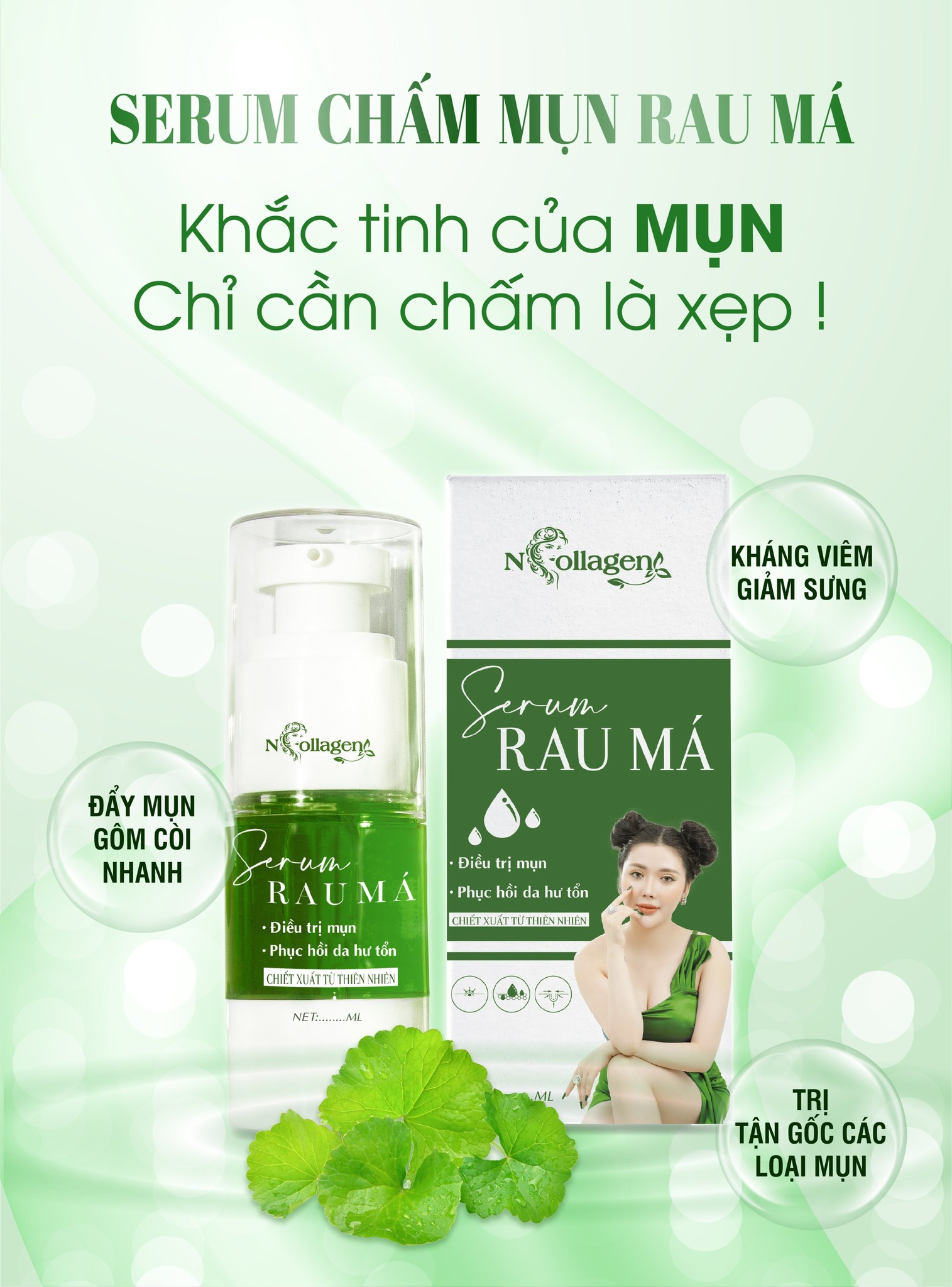 Serum Chấm Mụn Rau Má N Collagen Serum Chấm Mụn Rau Má N Collagen