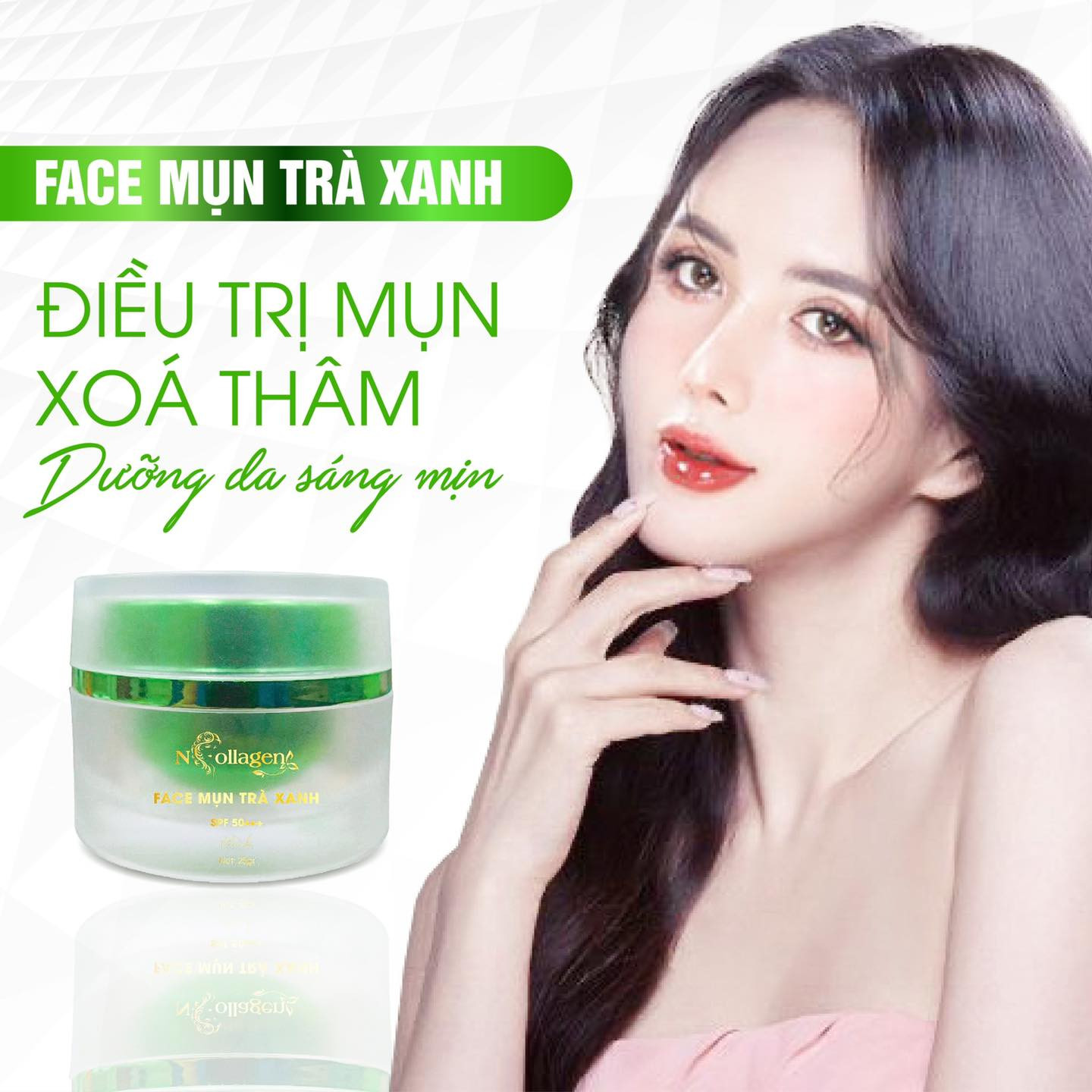 Kem Face Giảm Mụn Tinh Chất Trà Xanh N Collagen Kem Face Giảm Mụn Tinh Chất Trà Xanh N Collagen