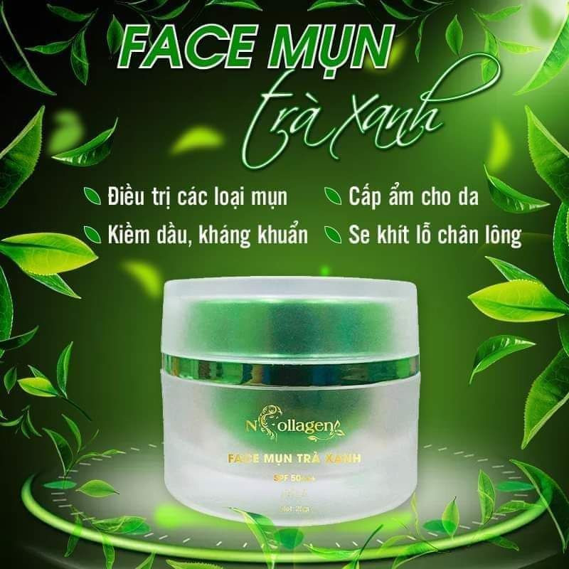 Kem Face Giảm Mụn Tinh Chất Trà Xanh N Collagen Kem Face Giảm Mụn Tinh Chất Trà Xanh N Collagen
