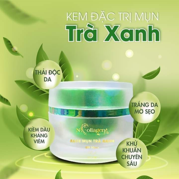 Kem Face Giảm Mụn Tinh Chất Trà Xanh N Collagen