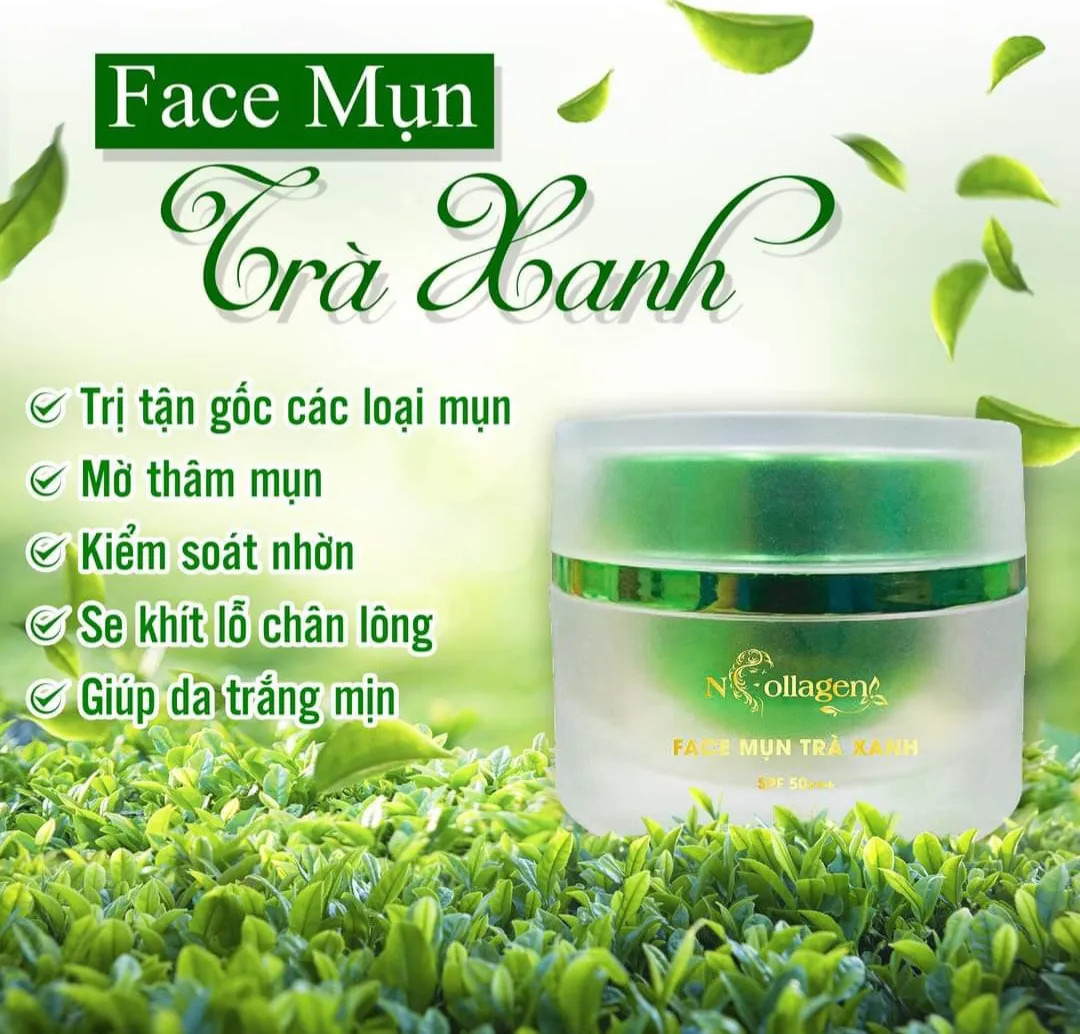 Kem Face Giảm Mụn Tinh Chất Trà Xanh N Collagen Kem Face Giảm Mụn Tinh Chất Trà Xanh N Collagen