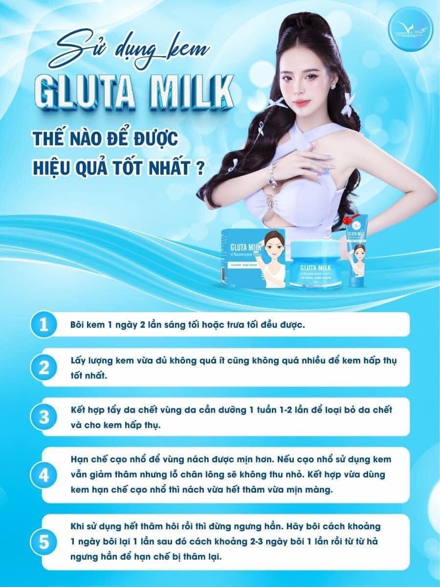 Sử dụng kem Gluta Milk thế nào để được hiệu quả tốt nhất Sử dụng kem Gluta Milk thế nào để được hiệu quả tốt nhất