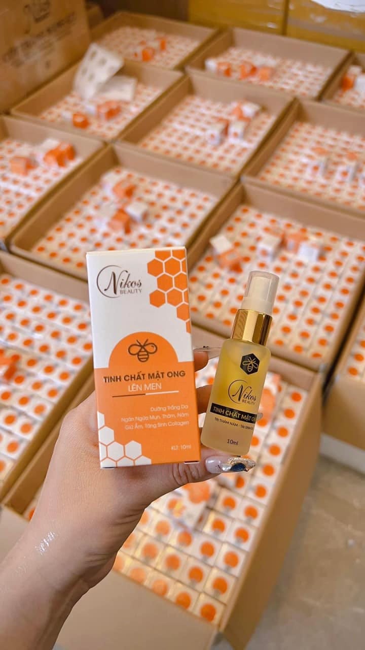 Serum Tinh Chất Mật Ong Lên Men Nikos Beauty Phiên Bản Mới cho bạn làn da căng bóng Serum Tinh Chất Mật Ong Lên Men Nikos Beauty Phiên Bản Mới cho bạn làn da căng bóng