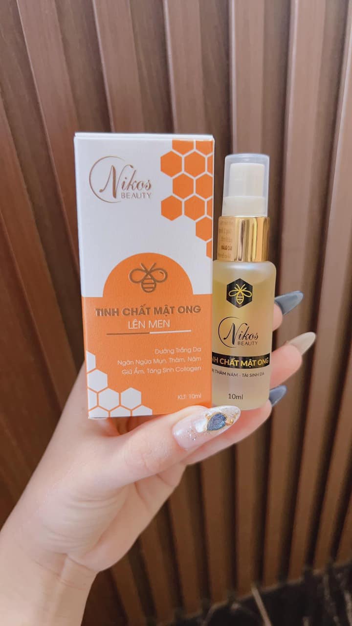 Serum Tinh Chất Mật Ong Lên Men Nikos Beauty Phiên Bản Mới ngừa thâm nám tái sinh da