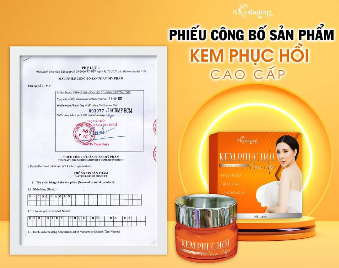 phục hồi làm da KEM FACE B5 N Collagen phục hồi làm da KEM FACE B5 N Collagen