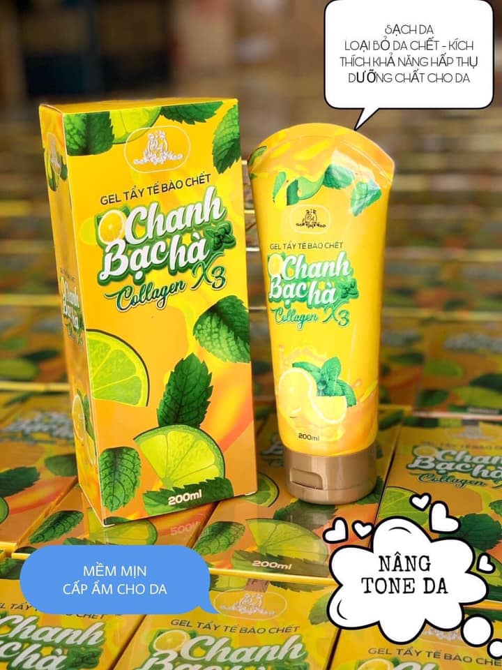 Gel tẩy tế bào chết chanh bạc hà - siêu sản phẩm mới trình làng