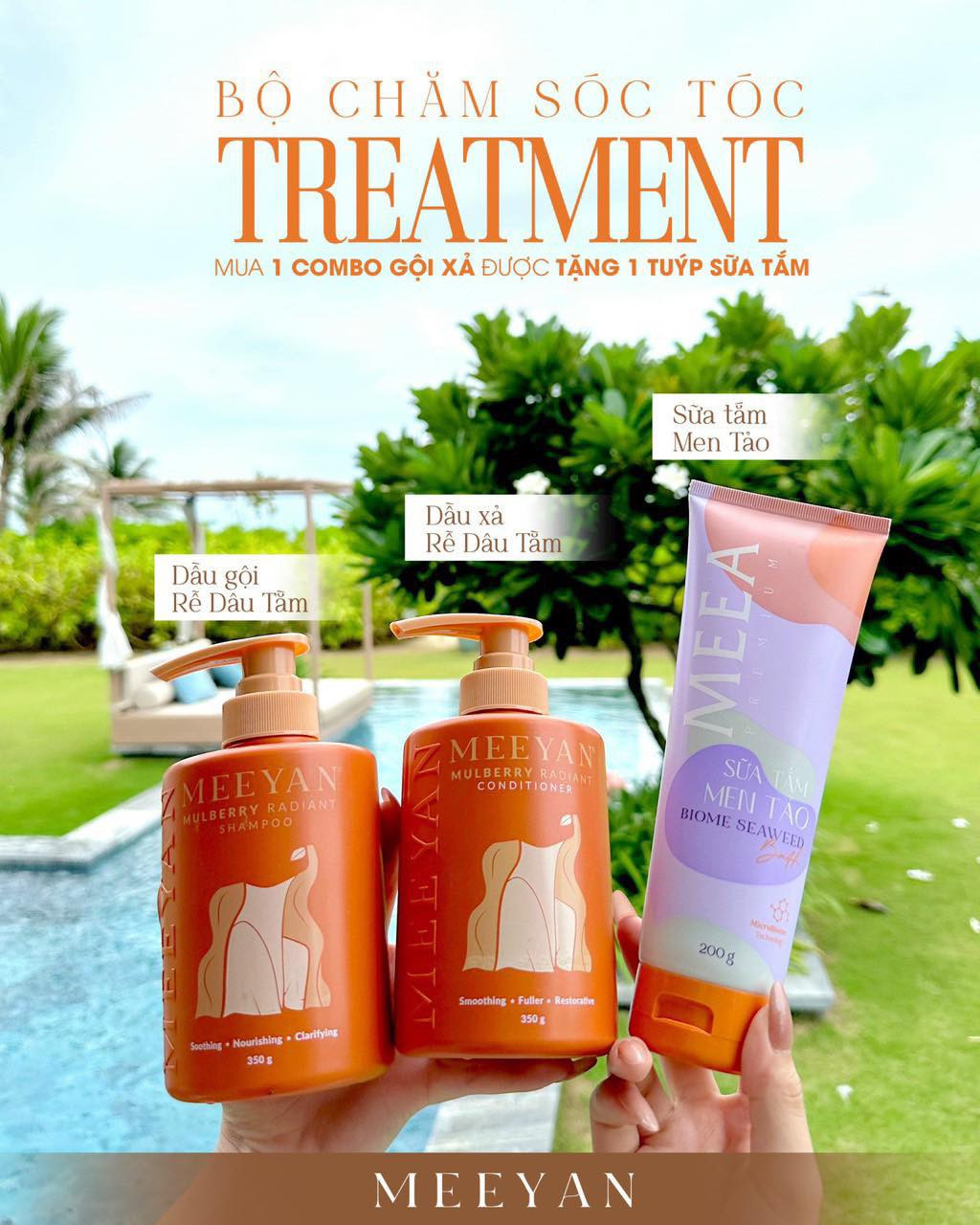 Combo Dầu Gội Xả MEEYAN Chiết Xuất Rễ Dâu Tằm Combo Dầu Gội Xả MEEYAN Chiết Xuất Rễ Dâu Tằm